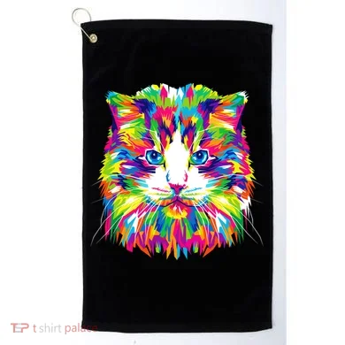 Colorful Cat Pattern Golf Towel