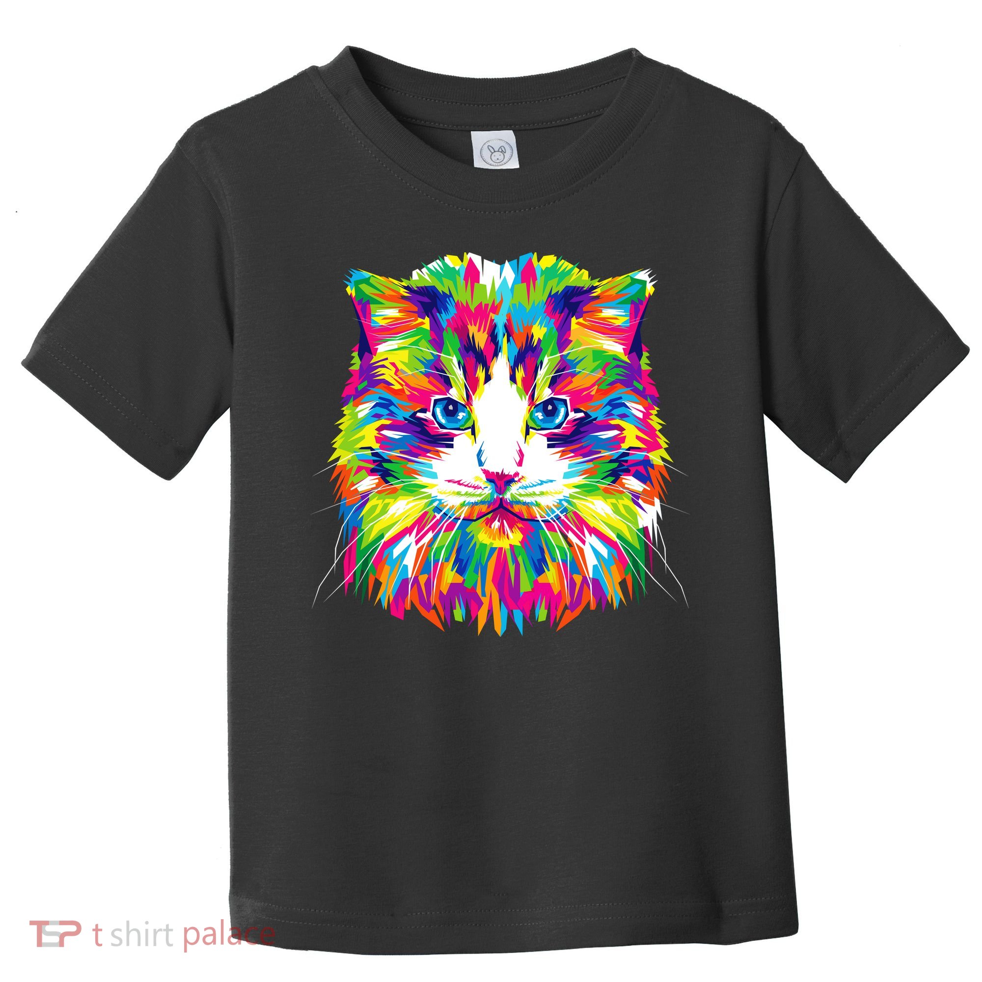 Colorful Cat Pattern Toddler T-Shirt