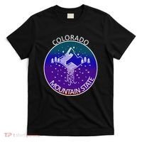 Colorful Colorado Mountain State Logo T-Shirt thumb 0