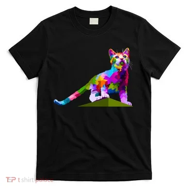 Colorful Curious Kitten T-Shirt