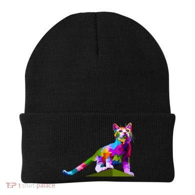 Colorful Curious Kitten Beanie