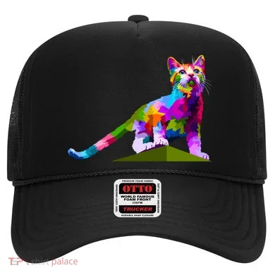 Colorful Curious Kitten Hat