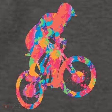 Colorful Cyclist Vector Backpack