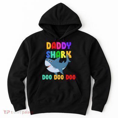 Colorful Daddy Shark Doo Doo Doo Hoodie