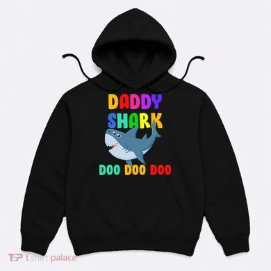 Colorful Daddy Shark Doo Doo Doo Hoodie