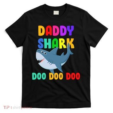 Colorful Daddy Shark Doo Doo Doo T-Shirt