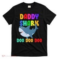 Colorful Daddy Shark Doo Doo Doo T-Shirt thumb 0