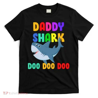 Colorful Daddy Shark Doo Doo Doo T-Shirt