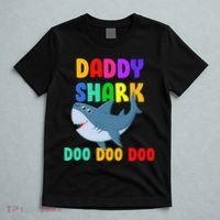 Colorful Daddy Shark Doo Doo Doo T-Shirt thumb 5