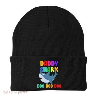 Colorful Daddy Shark Doo Doo Doo Beanie