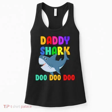 Colorful Daddy Shark Doo Doo Doo Women's Tank Top