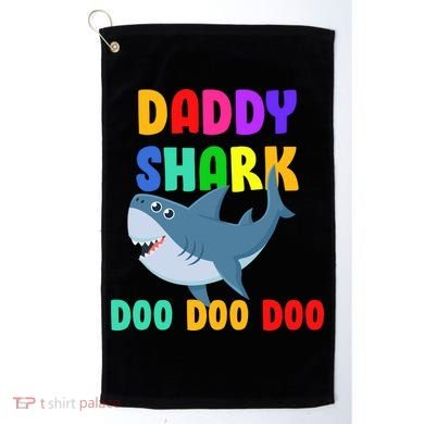 Colorful Daddy Shark Doo Doo Doo Golf Towel