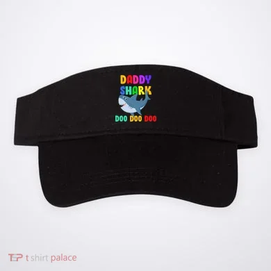 Colorful Daddy Shark Doo Doo Doo Visor