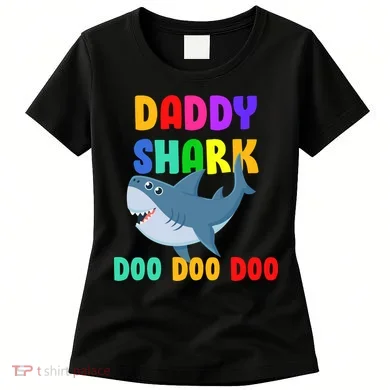 Colorful Daddy Shark Doo Doo Doo Women's T-Shirt