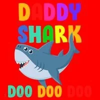 Colorful Daddy Shark Doo Doo Doo Santa Hat thumb 1