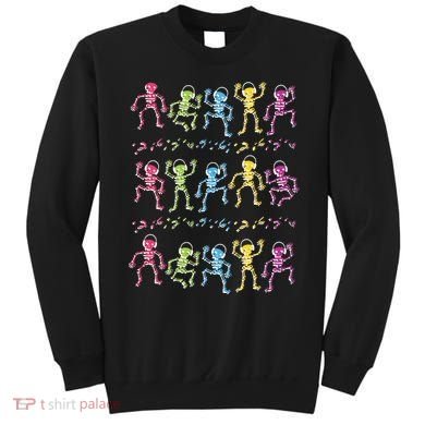 Colorful Dancing Skeletons Headphones Sweatshirt