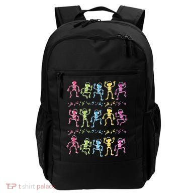 Colorful Dancing Skeletons Headphones Backpack