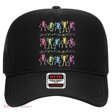 Colorful Dancing Skeletons Headphones Hat