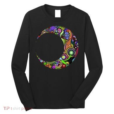 Colorful Demilune Half Moon Long Sleeve Shirt