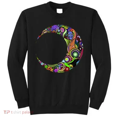 Colorful Demilune Half Moon Sweatshirt