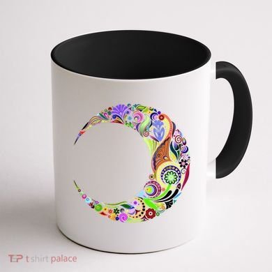 Colorful Demilune Half Moon Coffee Mug back