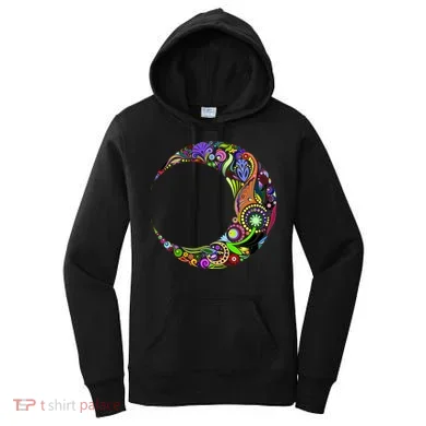 Colorful Demilune Half Moon Women's Hoodie