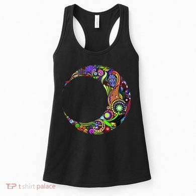 Colorful Demilune Half Moon Women's Tank Top