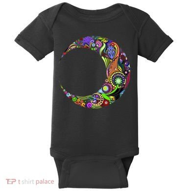 Colorful Demilune Half Moon Baby Bodysuit