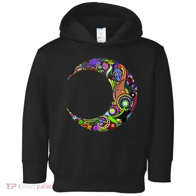 Colorful Demilune Half Moon Toddler Hoodie