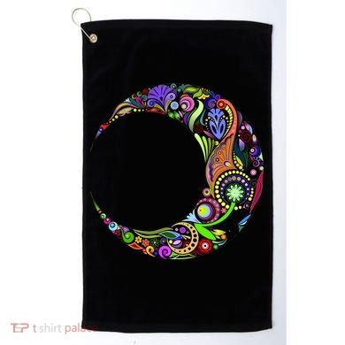 Colorful Demilune Half Moon Golf Towel