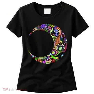 Colorful Demilune Half Moon Women's T-Shirt