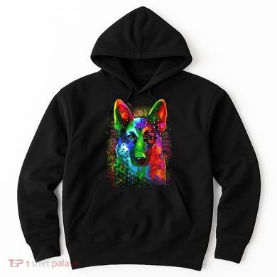 Colorful Dog German Shepard Hoodie