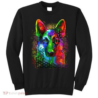 Colorful Dog German Shepard Sweatshirt