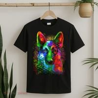 Colorful Dog German Shepard T-Shirt thumb 2