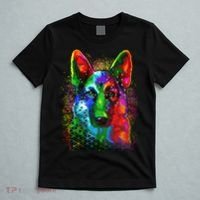 Colorful Dog German Shepard T-Shirt thumb 5