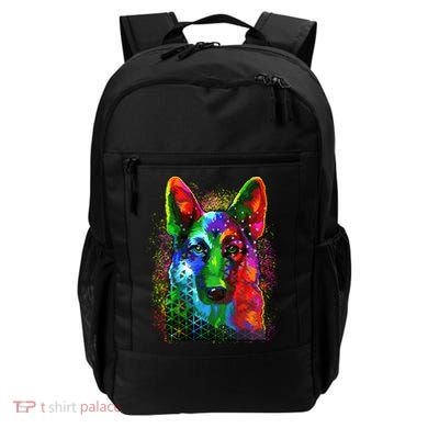 Colorful Dog German Shepard Backpack