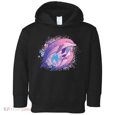 Colorful Dolphin Toddler Hoodie