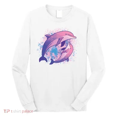 Colorful Dolphin Long Sleeve Shirt