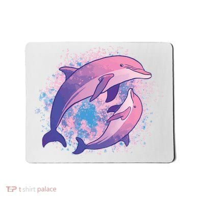 Colorful Dolphin Mousepad