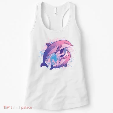 Colorful Dolphin Women's Tank Top