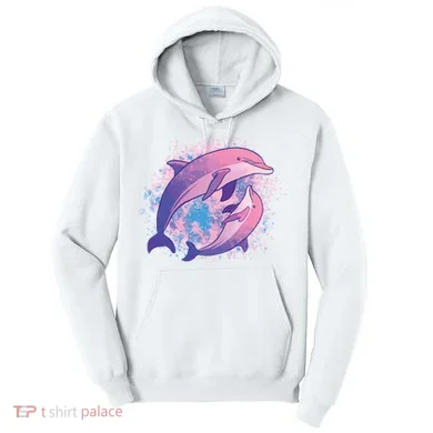 Colorful Dolphin Tall Hoodie
