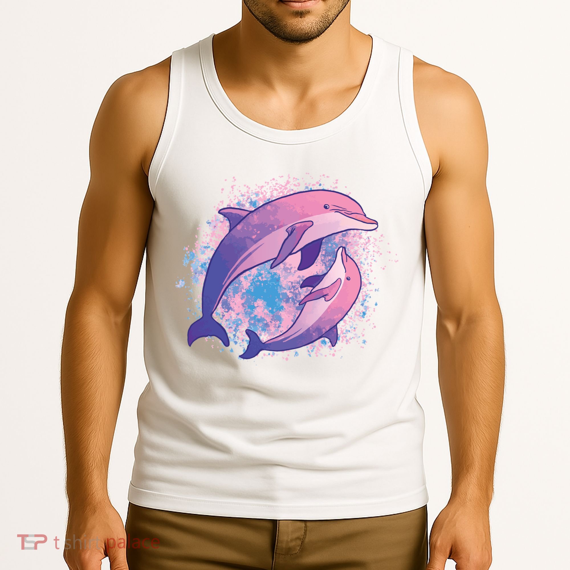 Colorful Dolphin Tank Top