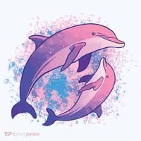 Colorful Dolphin Women's T-Shirt thumb 6