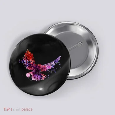 Colorful Dove Button