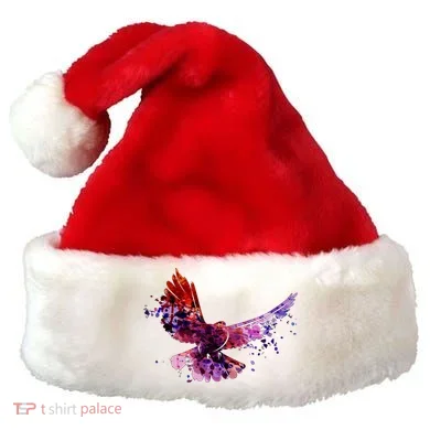 Colorful Dove Santa Hat