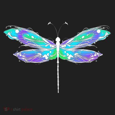 Colorful Dragonfly Ladies Heavyweight Boxy Pullover Hoodie