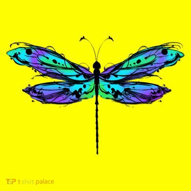 Colorful Dragonfly Kids Long Sleeve Shirt