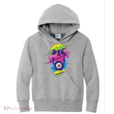Colorful Eye Skull Kids Hoodie