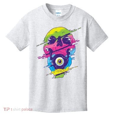Colorful Eye Skull Kids T-Shirt