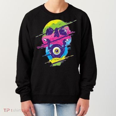 Colorful Eye Skull Women's Sweatshirt